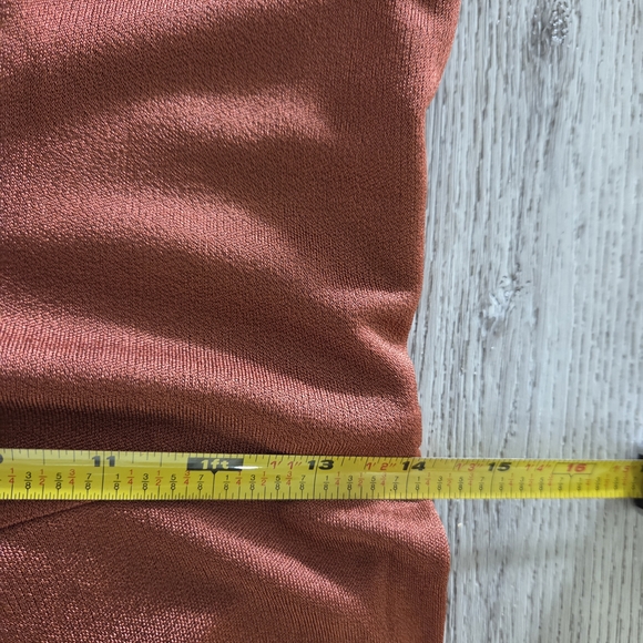 Cult Gaia Natalia Dress - Burnt Orange with Fringe - Picture 12 of 13